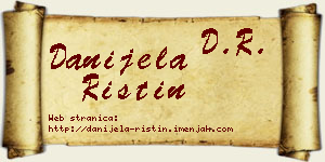Danijela Ristin vizit kartica